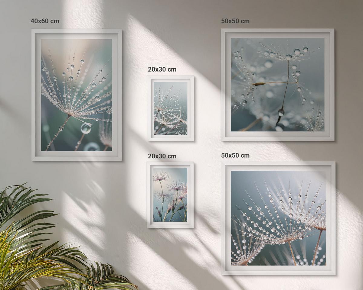 BILDER SET 5er Set - 50x50 cm & 20x30 cm & 40x60 cm Weißer Rahmen - Lineare abstrakte Motive - Weiß, Kunststoff (40/60cm) - TULUP