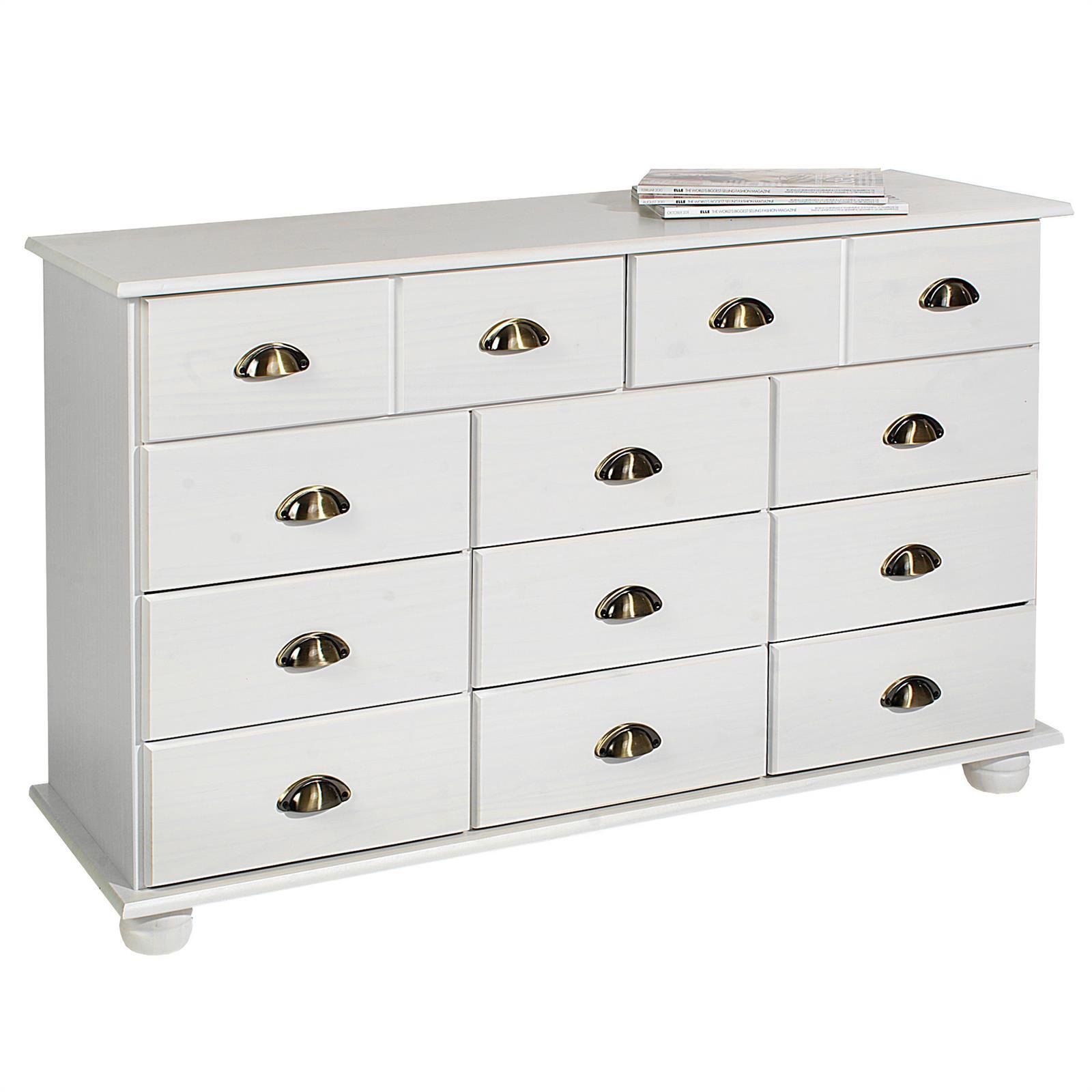 APOTHEKERKOMMODE COLMAR weiß - Weiß, Holz (117/73/35cm) - IDIMEX