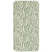 WC-VORLEGER Zebra - Motiv - Grün Toilettenvorleger 60x120 cm - Salbeigrün, Textil (60/1cm) - OnlyWow