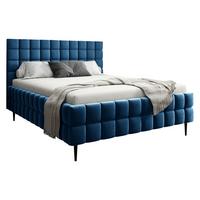 POLSTERBETT Ardea Leg - Blau/Schwarz, Holz/Textil (140/200cm) - MIRJAN24