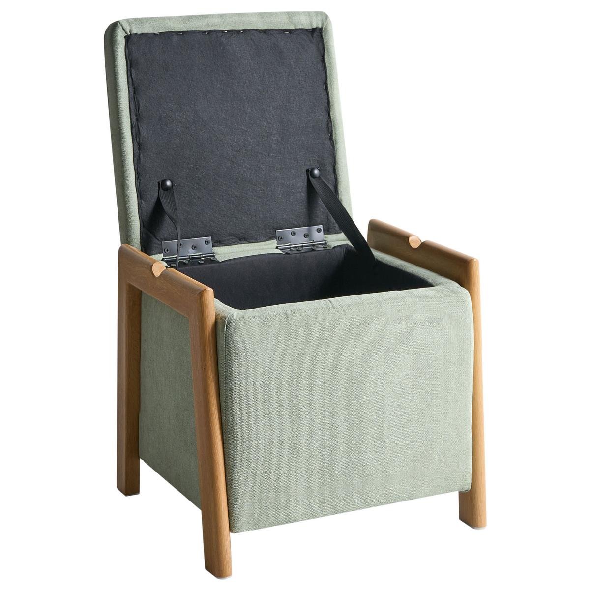 POUF Grün Edland - Braun/Hellgrün, Textil (45/44/43cm) - Beliani