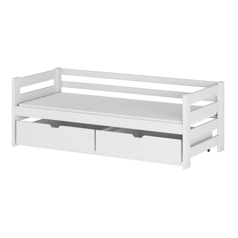 BETT 90/200 Erwan Weiß - Weiß, Holzwerkstoff (90/200cm) - Petits-meubles