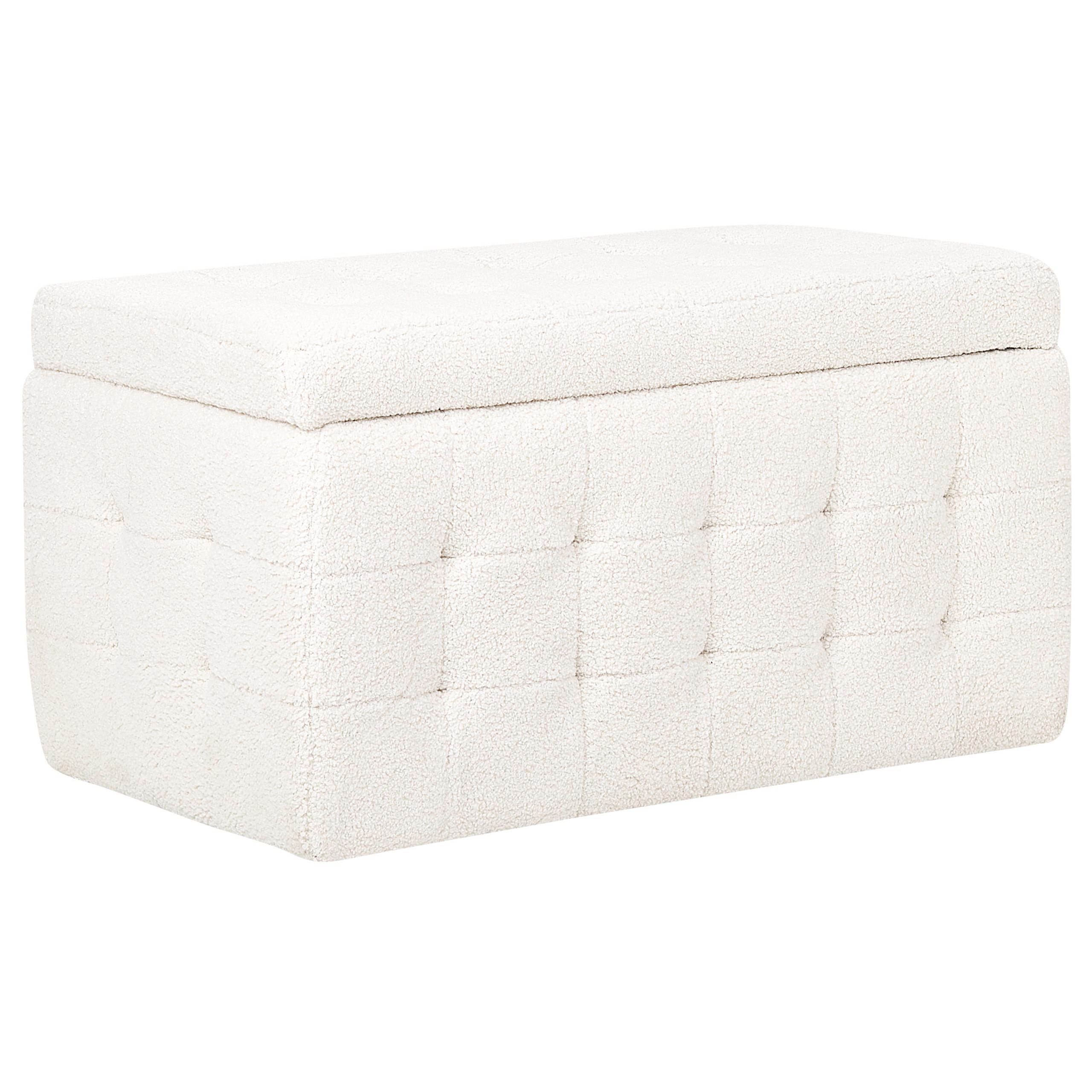 TRUHENBANK Michigan 42/72/40 cm - Creme, Textil (72/40/42cm) - Beliani