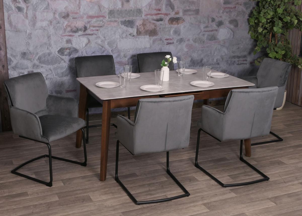FREISCHWINGER Grau - Dunkelgrau/Grau, Textil (54/89/58cm) - MCW