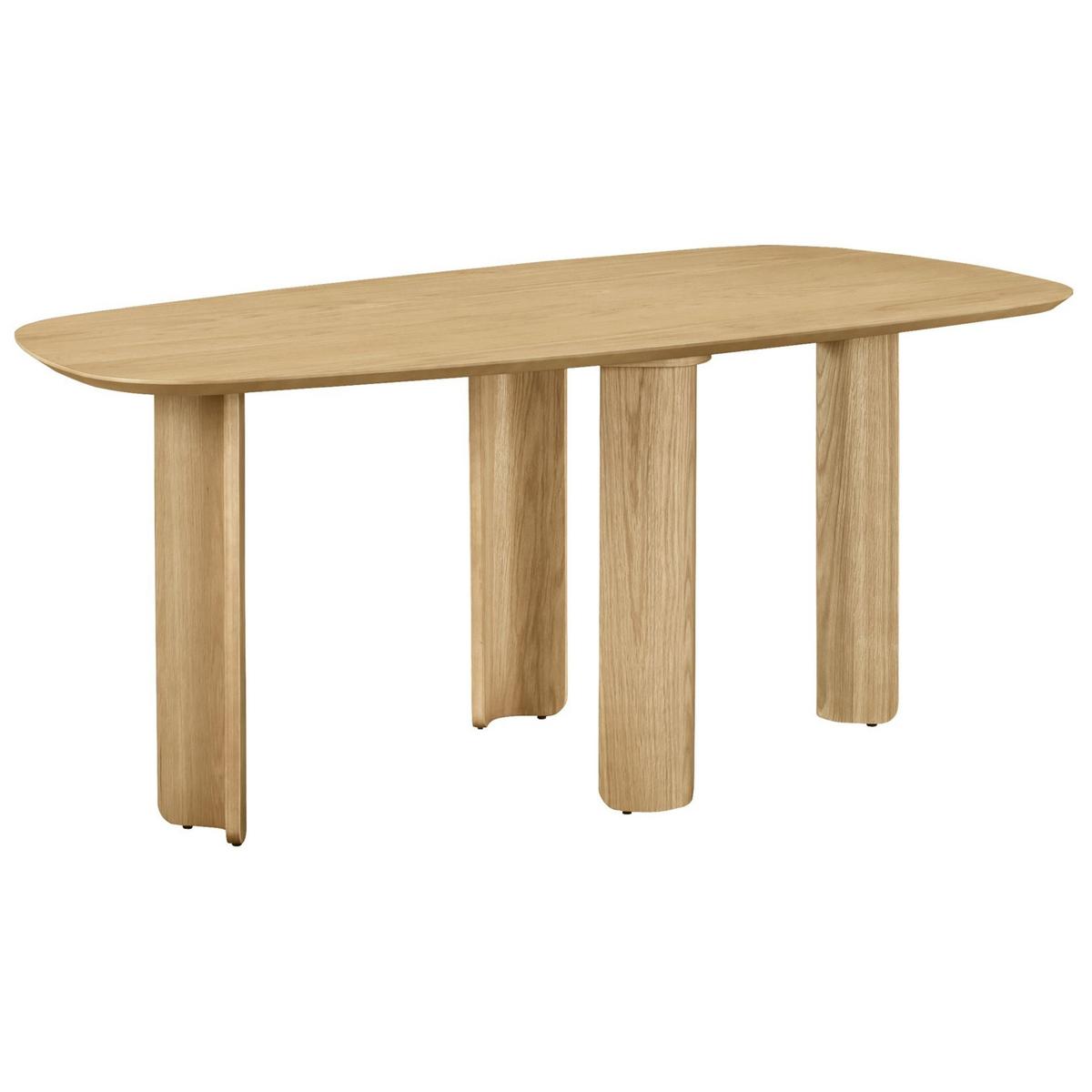 ESSTISCH Calnes Holzoptik Eiche Natur 180x90 cm - Beige, Holz/Holzwerkstoff (90/180/75cm) - Selsey