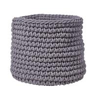 AUFBEWAHRUNGSKORB Baumwolle 42/37 cm - Grau, Textil (42/42/37cm) - Homescapes