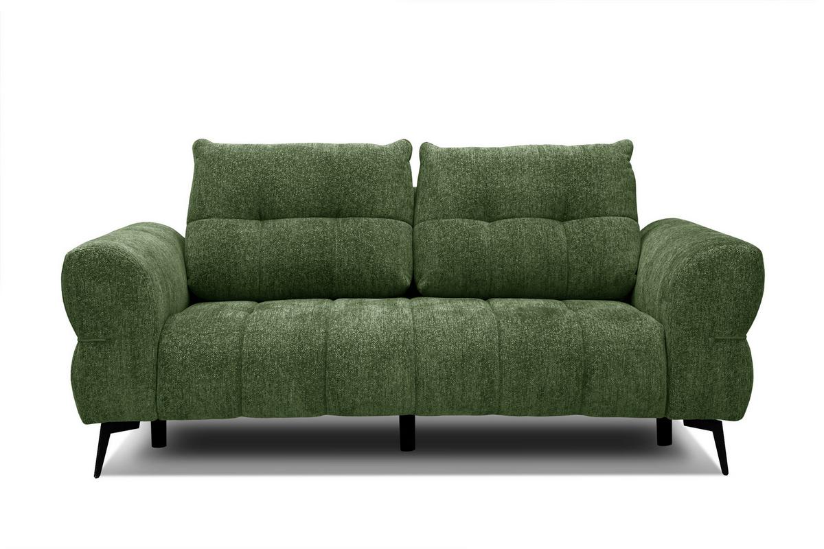 SOFA SALVINI 2,5-Sitzer, dunkelgrün - Dunkelgrün, Holz/Textil (206/88/99cm) - Wozimo