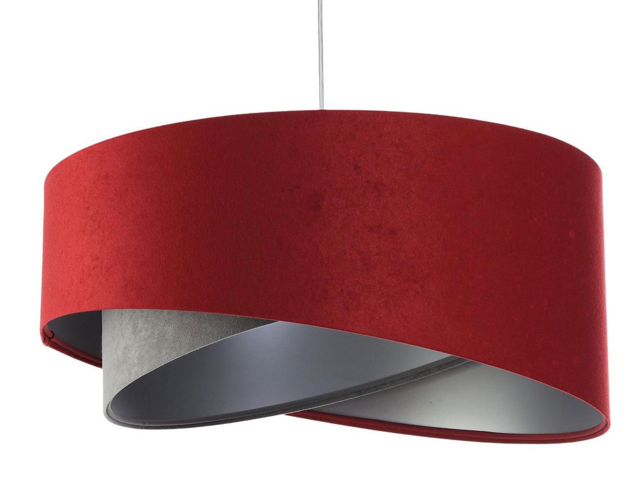 HÄNGELEUCHTE Grau 50/23 cm - Rot, Kunststoff (50/1.3/23cm) - ONZENO