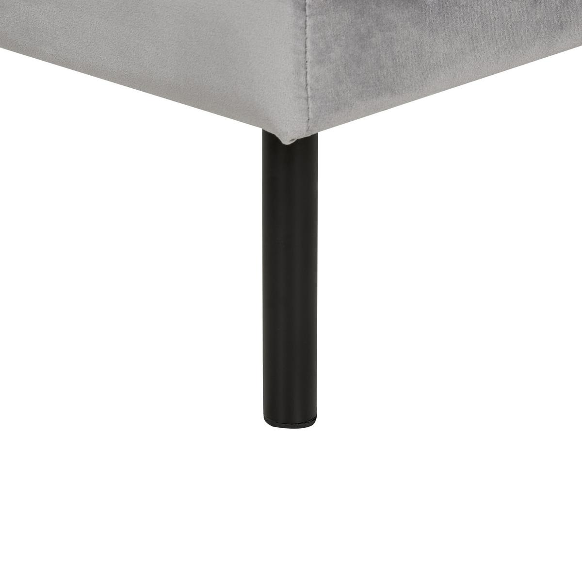 OTTOMANE Grau Vinterbro - Schwarz/Grau, Textil (70/44/70cm) - Beliani