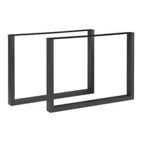 TISCHGESTELL-SET 2 TLG. Makers - Schwarz, Metall (100/72/10cm) - [en.casa]
