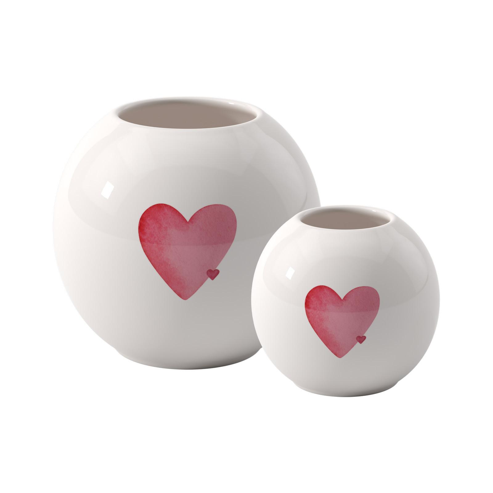 VASEN-SET With Love weiß 2-tlg. - Weiß, Keramik (2cm) - like.Villeroy & Boch