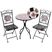 BISTRO-SET 2er Schwarz Carpino - Goldfarben/Schwarz, Metall - Beliani