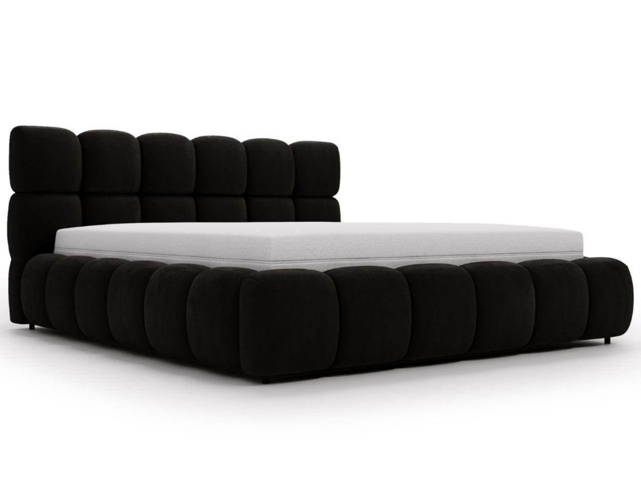 POLSTERBETT Modo 140x200 Schwarz - Schwarz, Textil (140/200cm) - Graingold