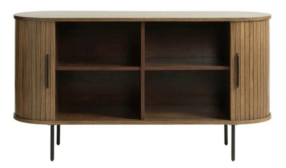 SIDEBOARD Gativel Räuchereiche - Alteiche/Schwarz, Holzwerkstoff/Kunststoff (140/76/45cm) - Selsey