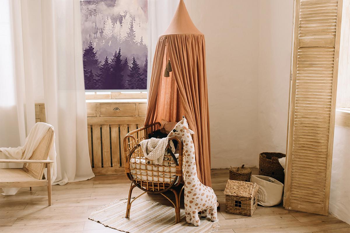 INNENROLLO - Fensterrollo - Rollo - 150x140 cm - Bemalte Berge - Schwarz, Kunststoff (150/140/0.5cm) - TULUP