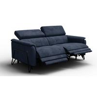 RELAXSOFA RODEN 3-Sitzer, marineblau - Dunkelblau, Holz/Textil (194/82/103cm) - Wozimo