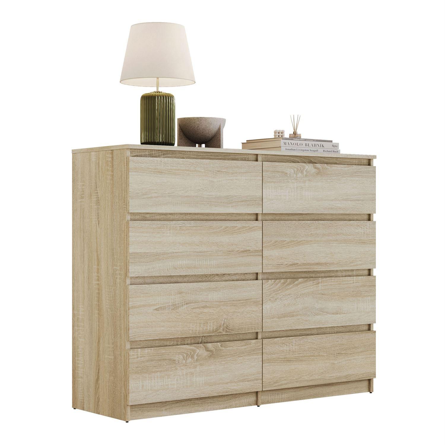 SIDEBOARD HANA M8 mit Schubladen Sonoma Eiche - Sonoma Eiche, Holzwerkstoff (120/97/40cm) - Lookway