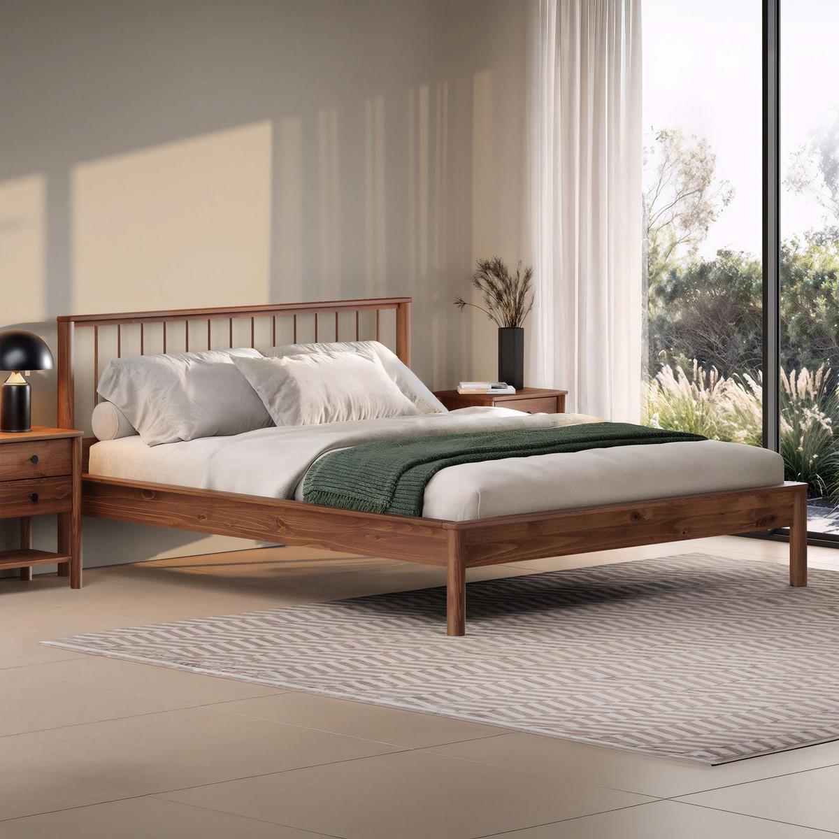 BETT APOANA 140x190 cm Kastanie - Kastanienfarben, Holz (140/190cm) - IDIMEX