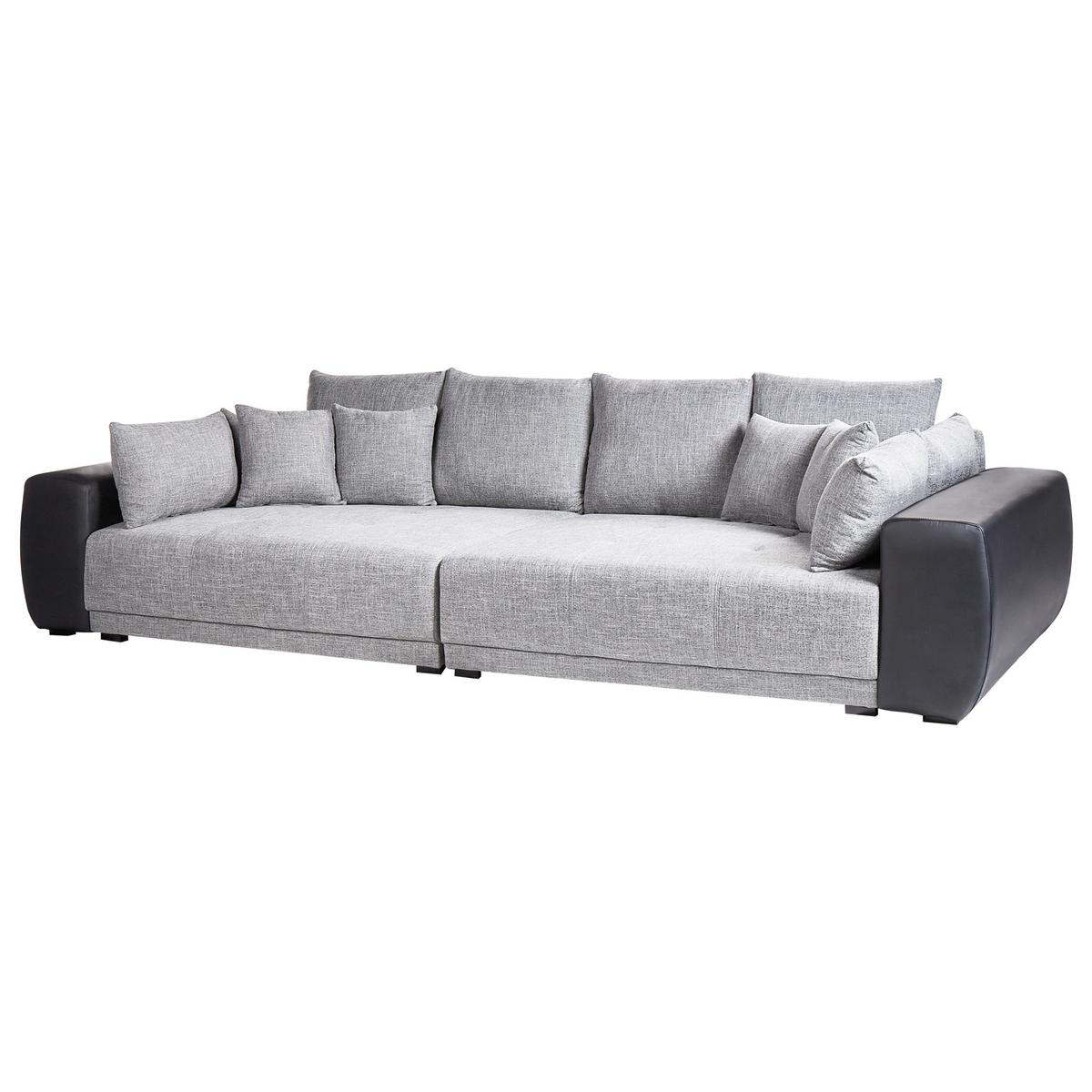 4-SITZER-SOFA Polsterbezug Dunkelgrau Torpo - Dunkelgrau, Textil (308/84/136cm) - Beliani