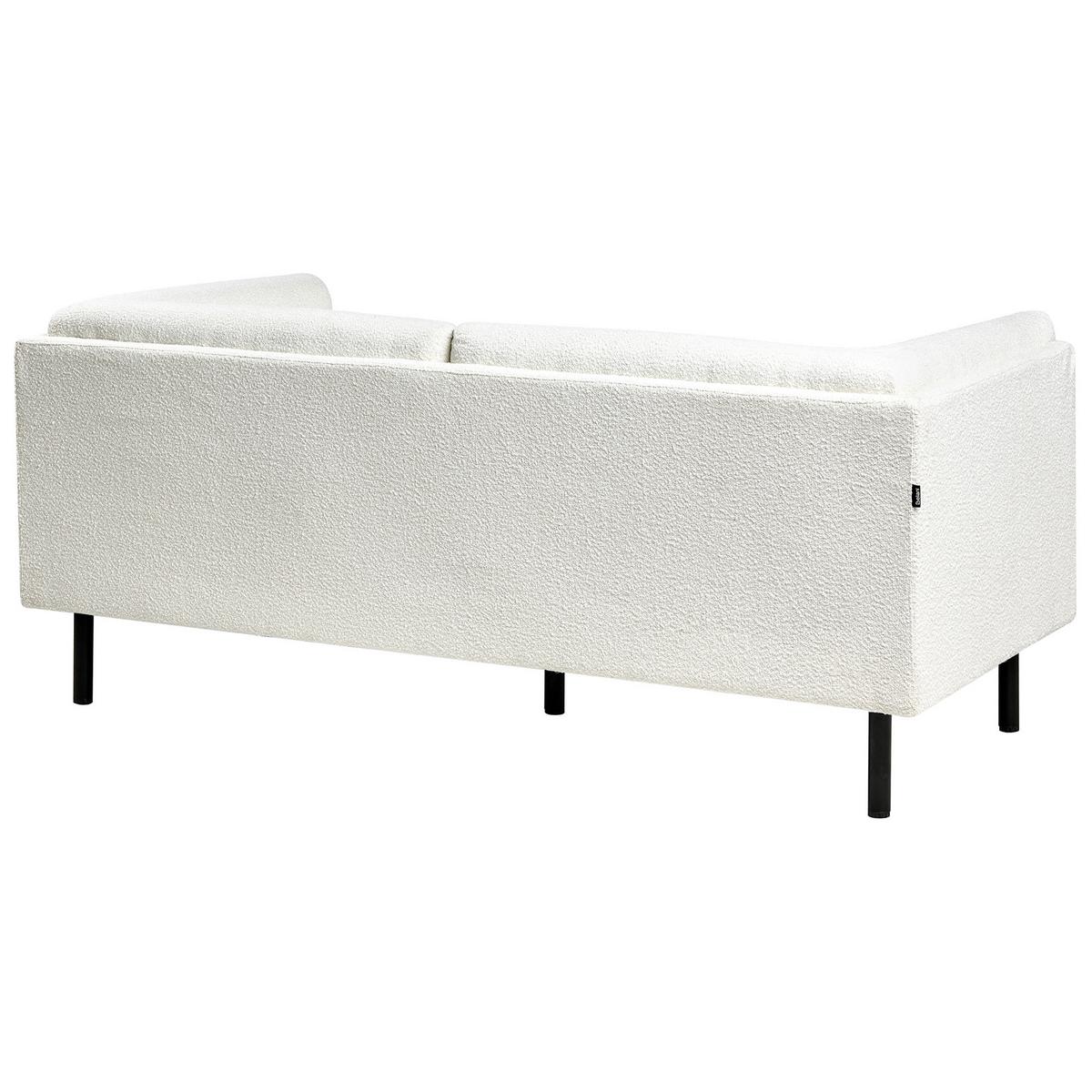 2-SITZER-SOFA Bouclé Cremeweiß Vorgod - Creme, Textil (180/76/84cm) - Beliani
