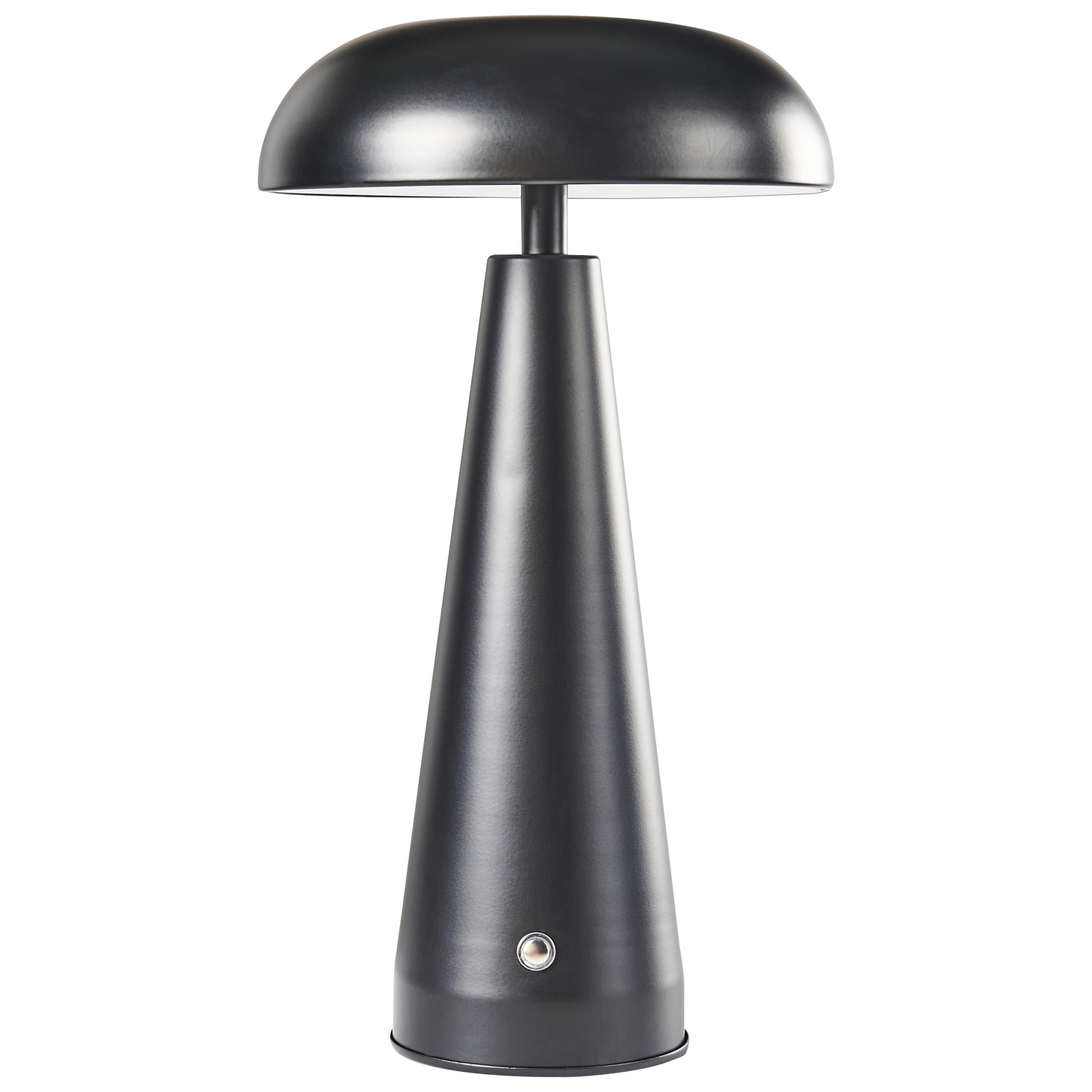 LED-TISCHLEUCHTE Schwarz Bocono - Schwarz, Metall (15/15/28cm) - Beliani