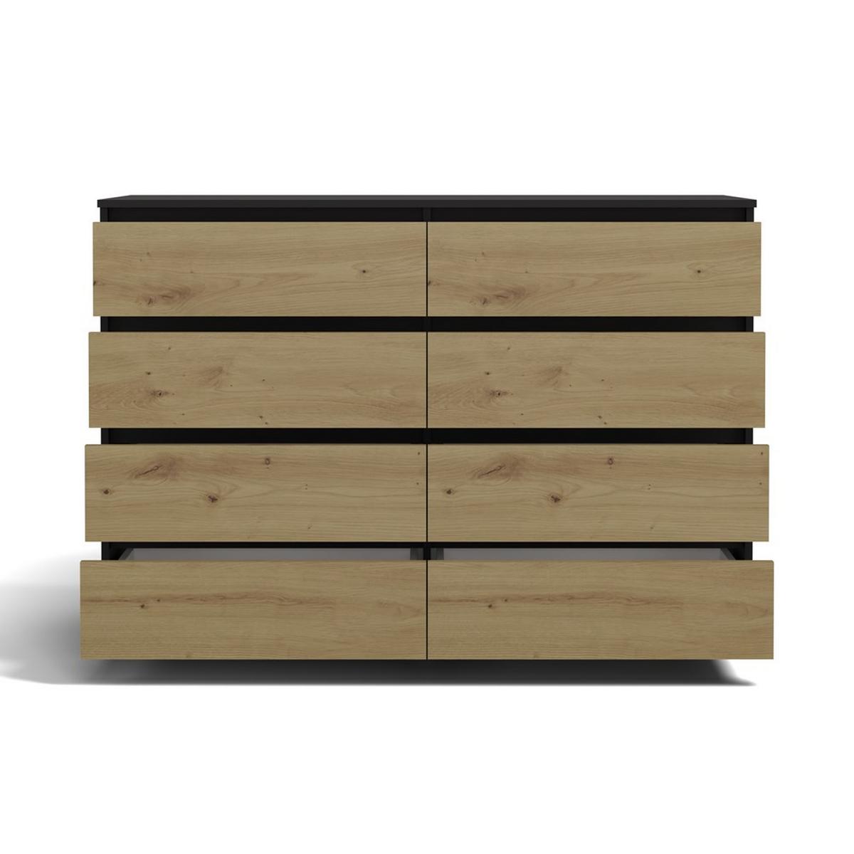 KOMMODE Anthrazit, Artisan 138/97/40 - Anthrazit, Holzwerkstoff (138/97/40cm) - RAUMHIRSCH FURNITURE