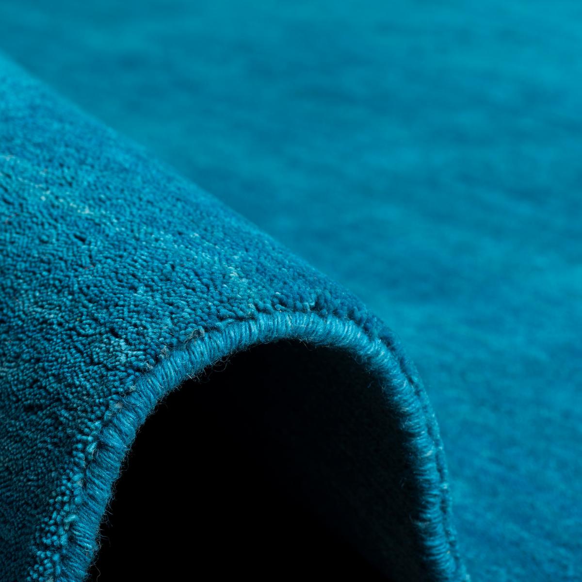 NATUR TEPPICH LÄUFER INDO NEPAL GABBEH SHIVA - Türkis, Textil (70/300cm) - Pergamon