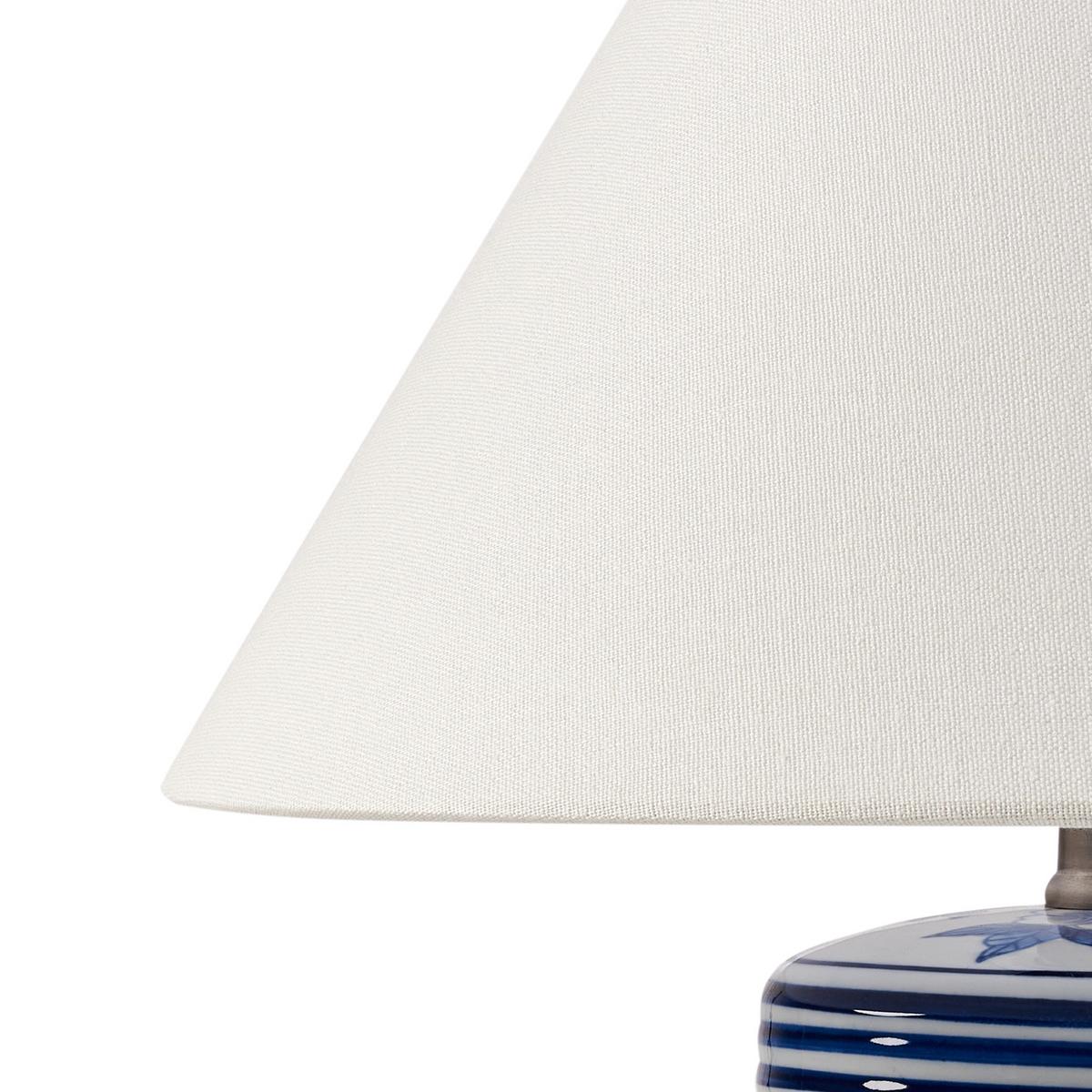 TISCHLAMPE Weiß Arunca - Blau/Weiß, Keramik (40/40/51cm) - Beliani