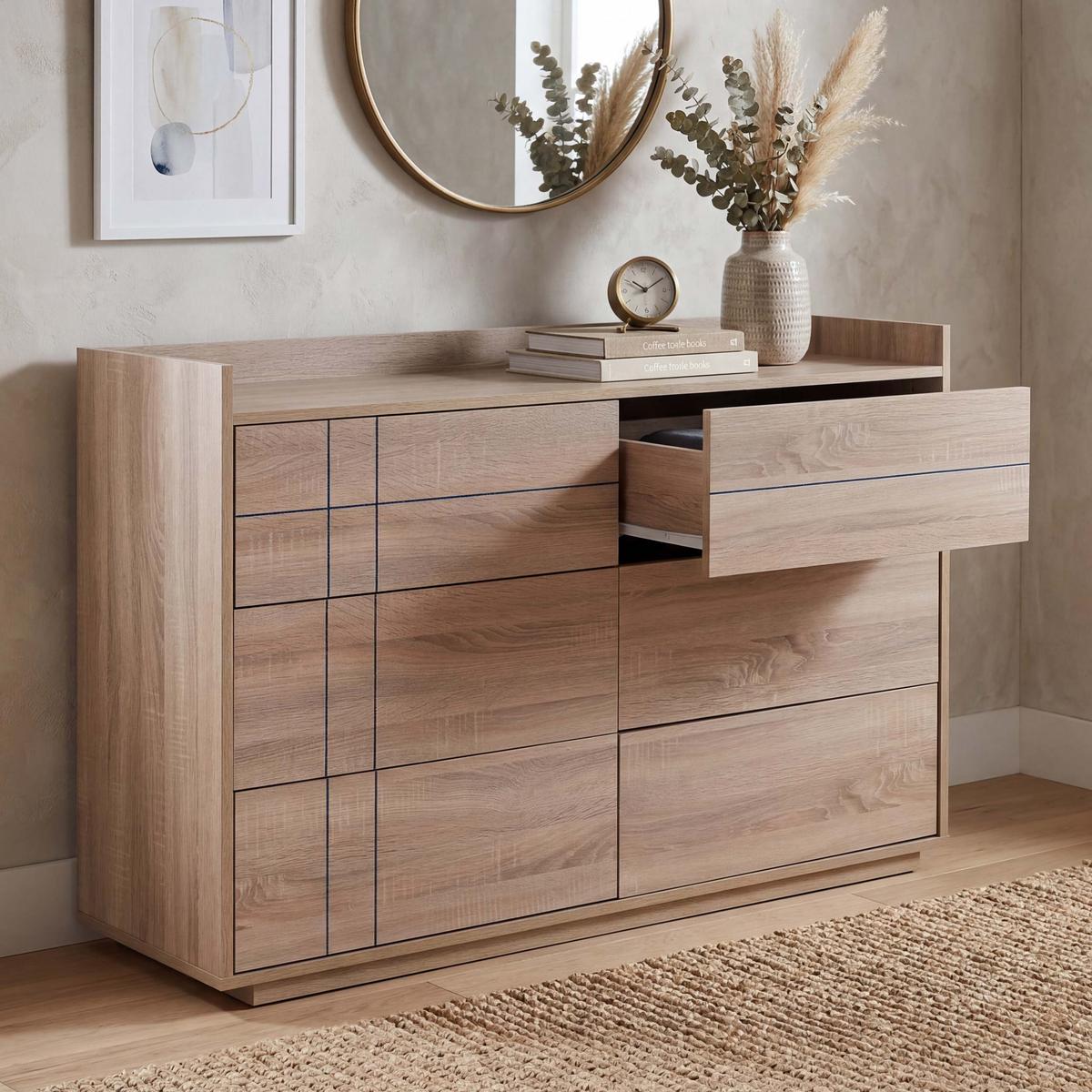 KOMMODE Beige - Beige, Holz (120/83/40cm) - MCW