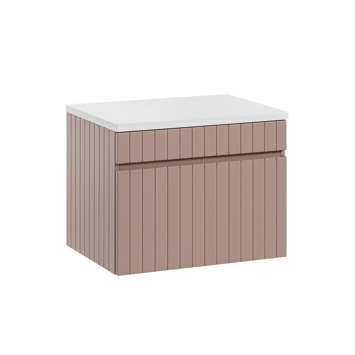 WASCHTISCHUNTERSCHRANK 60.4cm Zelie Rose - Pink, Holzwerkstoff (60.4/48/46cm) - Petits-meubles