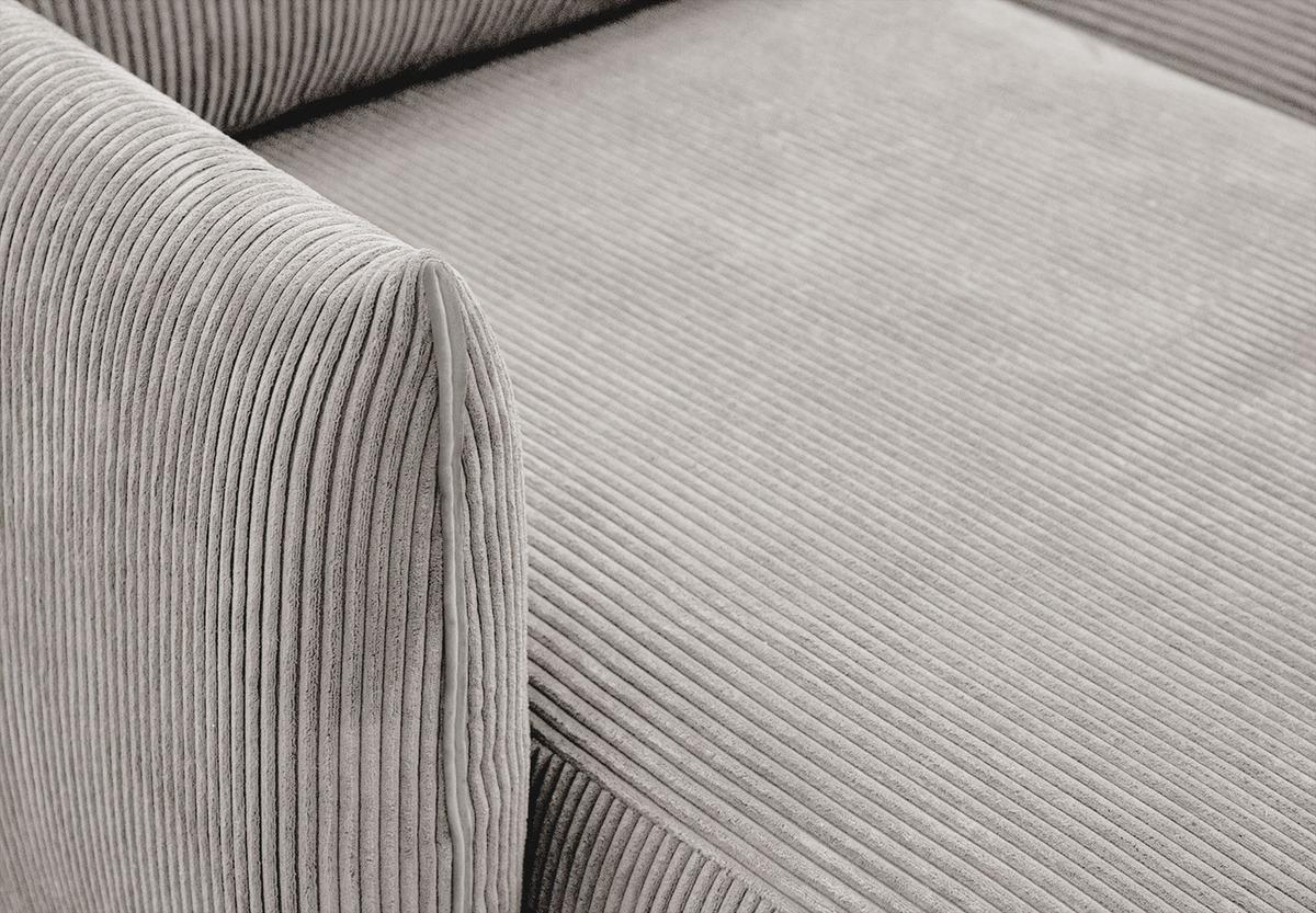 ECKSOFA TAUER 5-Sitzer, weiß - Schwarz/Weiß, Holzwerkstoff/Kunststoff (173/294cm) - Wozimo
