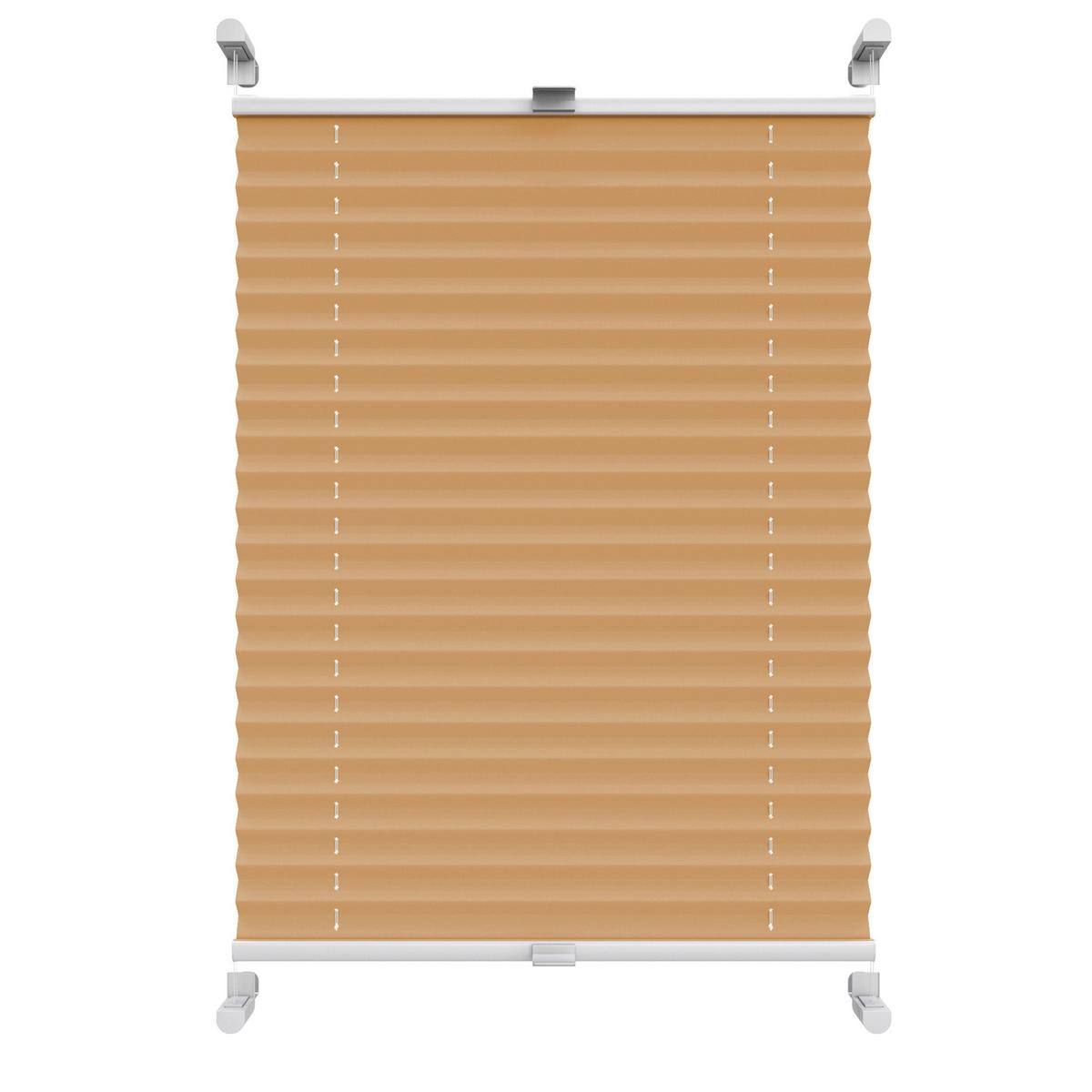 PLISSEE Thermo Basic 75 x 150cm Klemmfix ohne Bohren - Cappuccino, Textil (75/150/150cm) - Deco-Raum