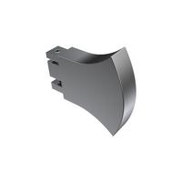 ENDSTÜCKE FÜR GARDINENSTANGEN 14x35 mm, Conex Chrom, Packung 2 Stück - Chromfarben, Metall (6.2/6/6cm) - INTERDECO