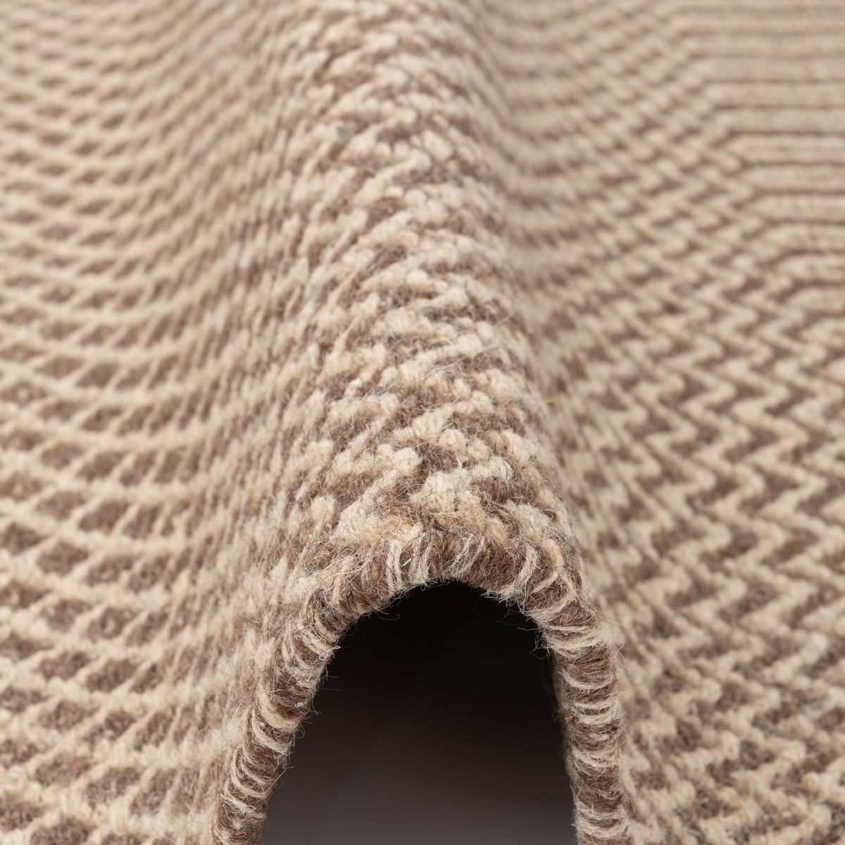 NATUR TEPPICH WOLLE RANA MELIERT - Beige, Textil (70/130cm) - Pergamon