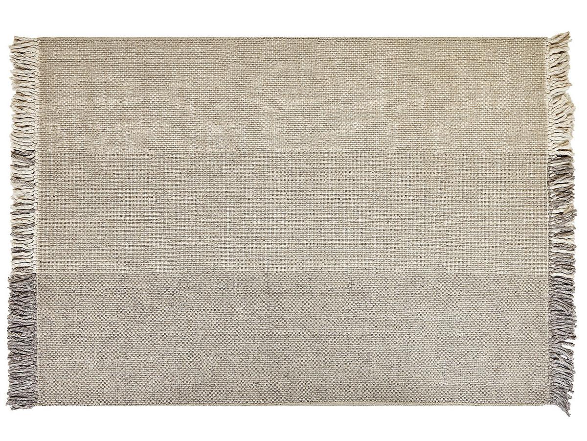 TEPPICH geflochten Tekeler 230/160 cm - Grau, Textil (160/230cm) - Beliani