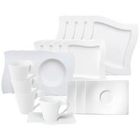 KOMBISERVICE NewWave weiß 20-tlg. - Weiß, Keramik (2/2/2cm) - Villeroy & Boch