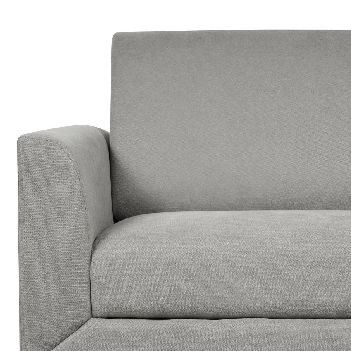 2-SITZER-SOFA grau Fenes - Schwarz/Grau, Textil (142/90/75cm) - Beliani