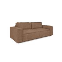 SCHLAFSOFA Vajana - Rotbraun, Holzwerkstoff/Textil (240/86/102cm) - Fun Möbel