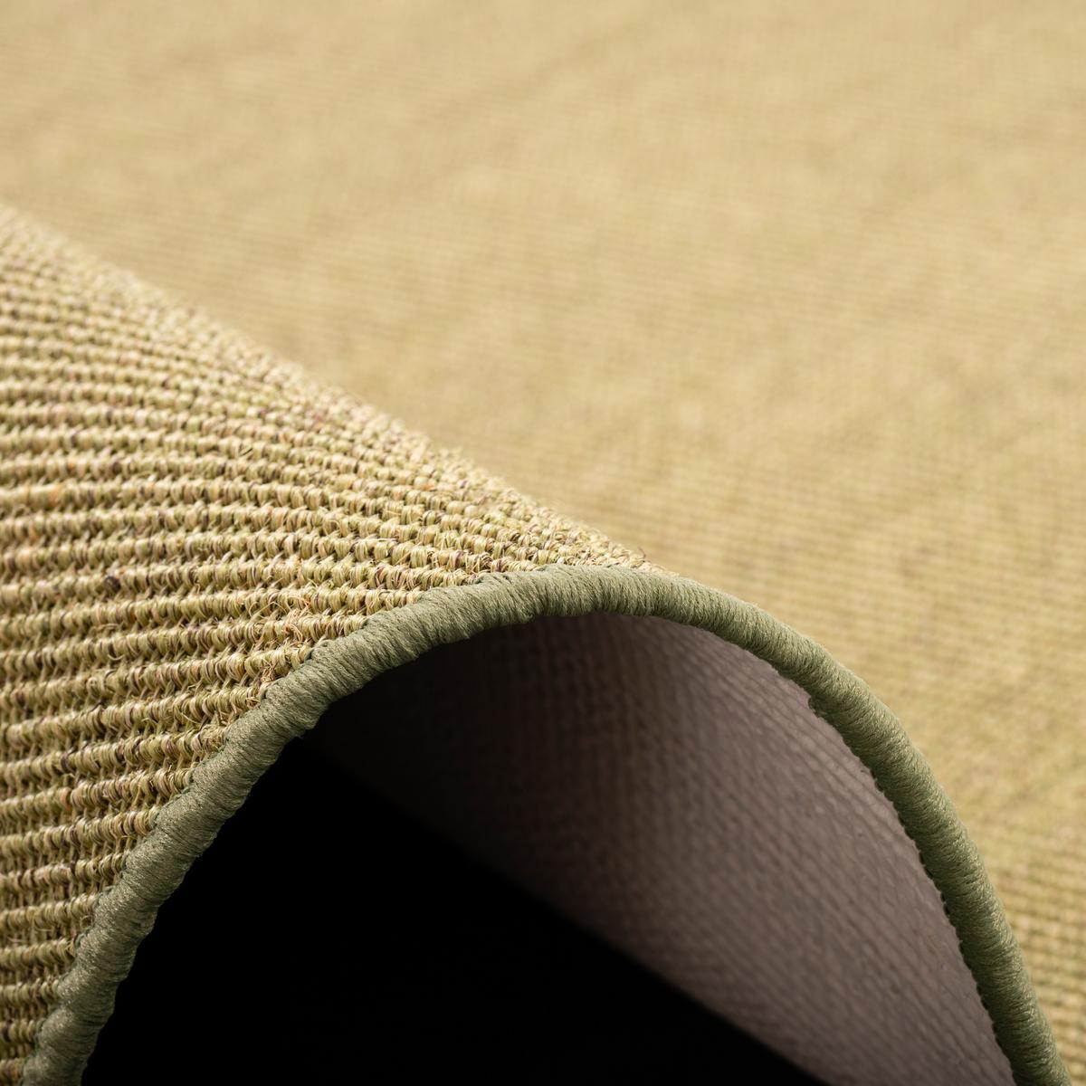 SISAL NATUR TEPPICH RUND - Grün, Textil (100/100cm) - Snapstyle