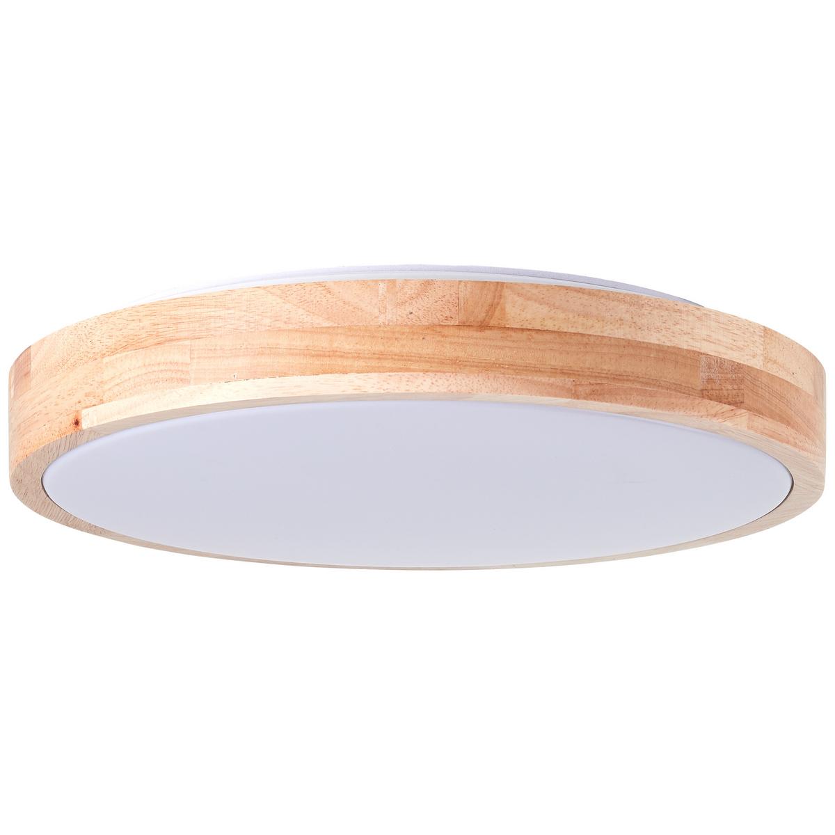 DECKENLEUCHTE Slimline G80569A75 - Weiß, Holz (34.5/34.5/6.5cm) - Brilliant