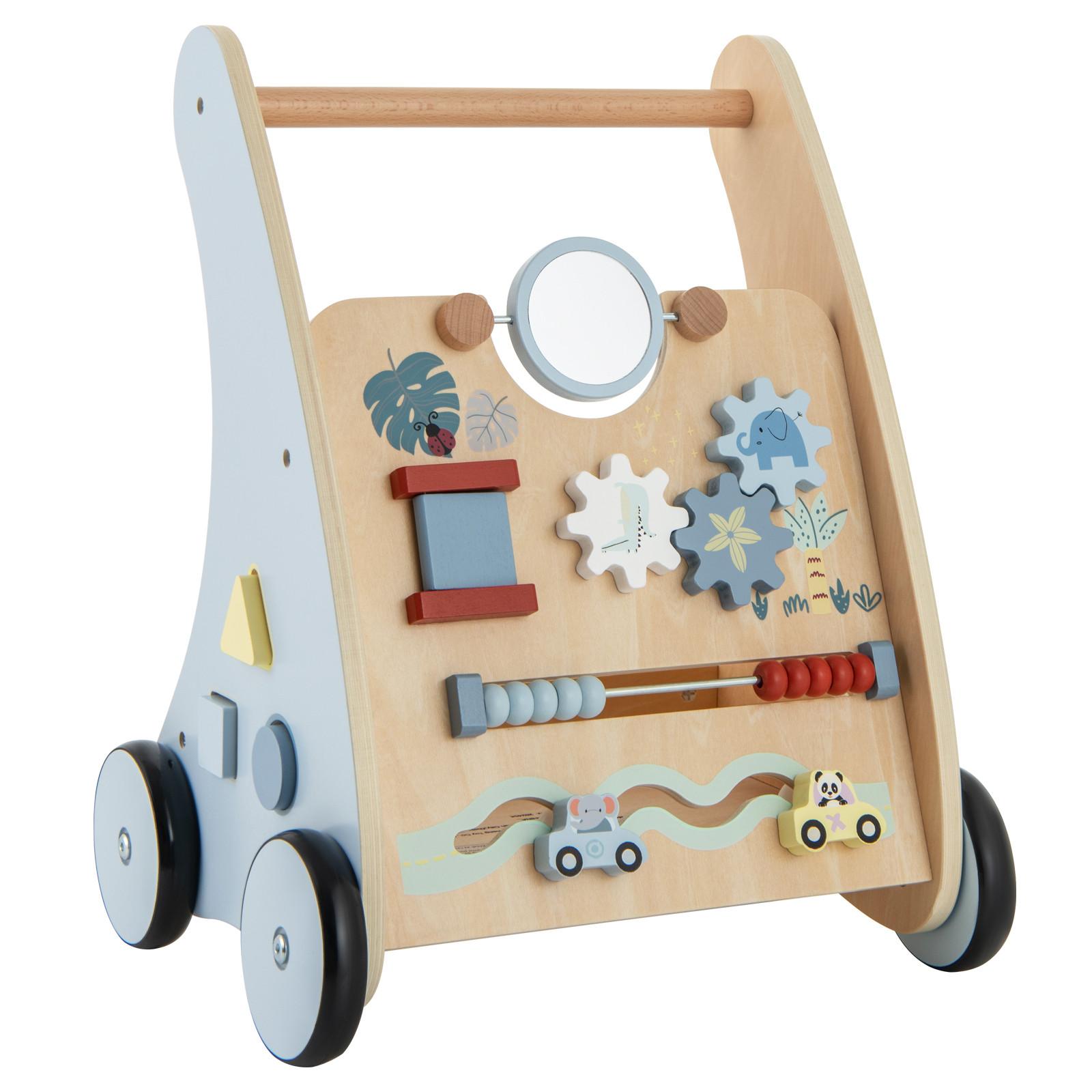 BABY-LAUFLERNHILFE blau - Blau, Holzwerkstoff (35/46/31cm) - COSTWAY