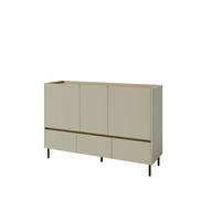 KOMMODE MURO 150/105/40cm mit 3 Schubladen 3 Türen Hellgrün - Hellgrün, Holzwerkstoff (150/105/40cm) - MASSENO