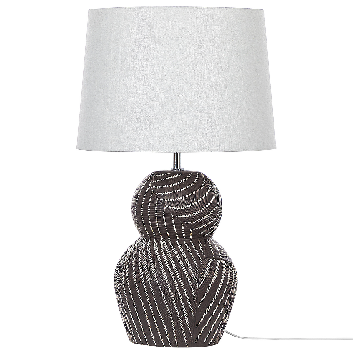 TISCHLAMPE Guapore 38/38/63 cm - Schwarz, Keramik (38/38/63cm) - Beliani