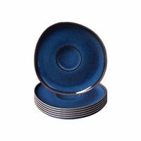 KAFFEEUNTERTASSEN Lave Bleu ø 15,2 cm 6er Set - Blau, Keramik (15.2cm) - like.Villeroy & Boch