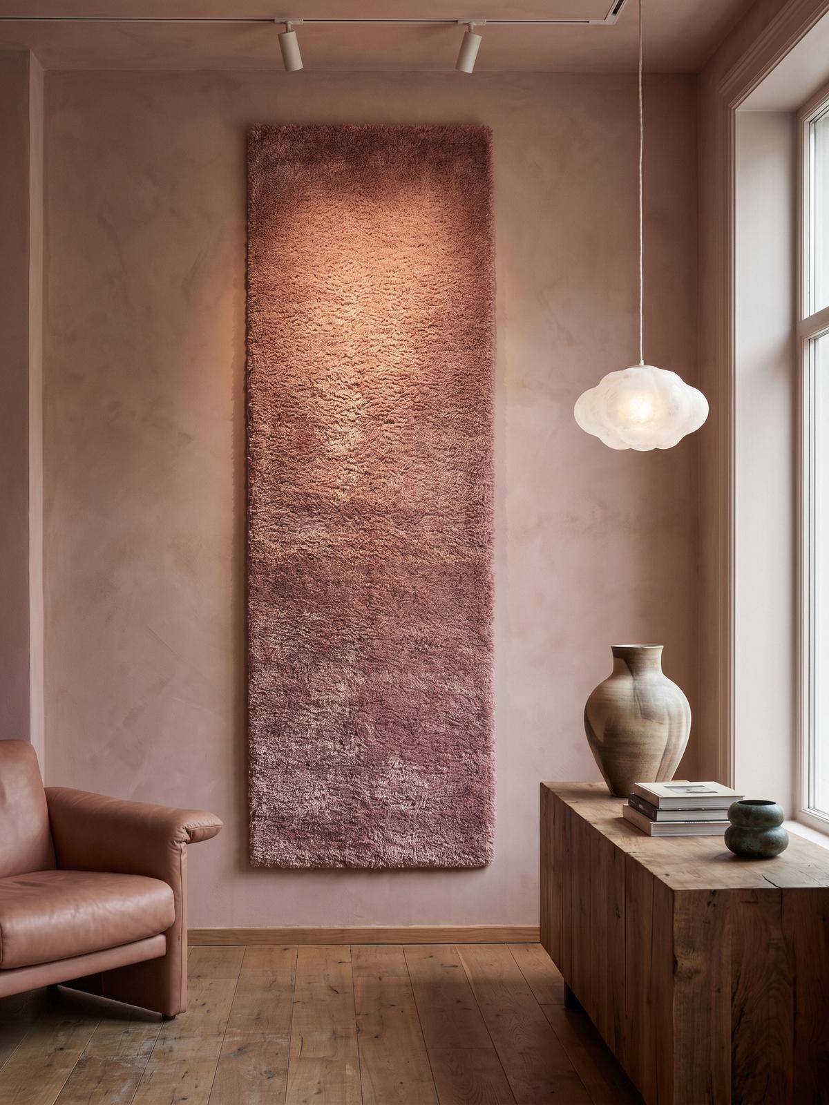 HOCHFLORTEPPICH SALZACH, einfarbig, aus Polypropylen, Rosa, 80 x 250 cm - Rosa, Textil (250/80cm) - KADIMA DESIGN
