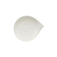 KAFFEEUNTERTASSE Flow weiß 18 x 15 cm - Weiß, Keramik (1cm) - Villeroy & Boch