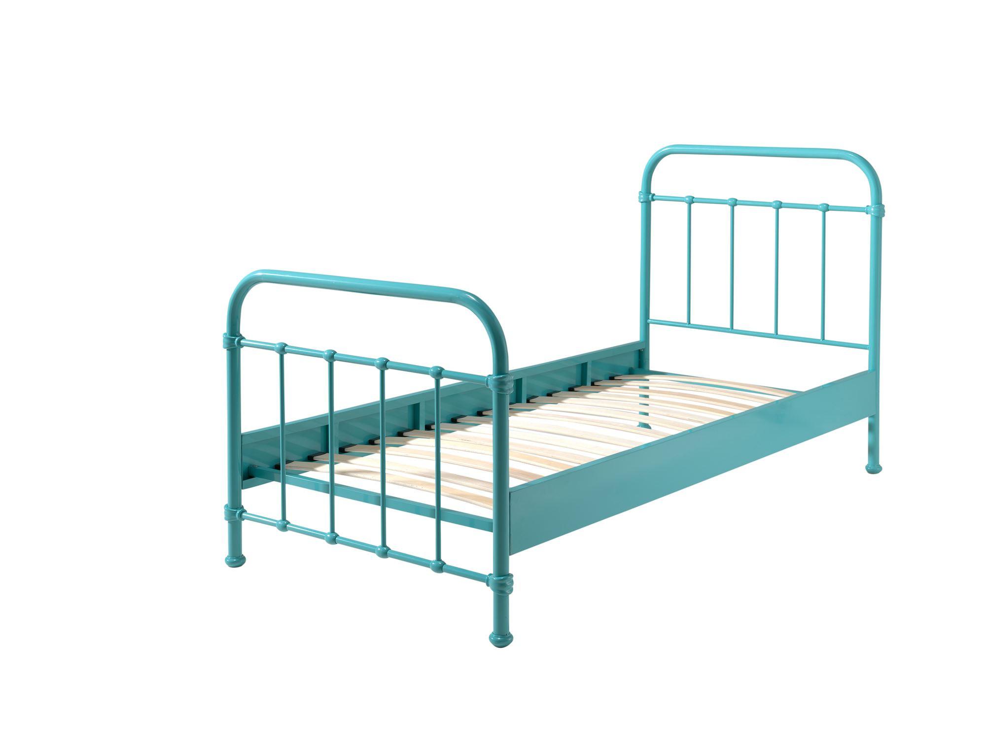 METALLBETT Karlyn 210x111x98 aus Metall in Türkis - Türkis, Metall (90/200cm) - 58aufmkessel