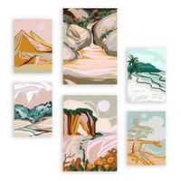 POSTER Set Mit 6 Komplexe Natur 2 A3 & A4 Rahmenlos - Klar, Papier (29/3cm) - Nacnic