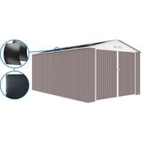 METALL-GARAGE PVC nevada - Hellgrau, Metall (310/235/470cm) - Habitat Garten