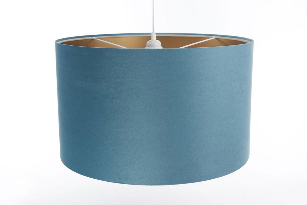 HÄNGELEUCHTE Blau 40/25 cm - Blau/Kupferfarben, Kunststoff (40/0.8/25cm) - ONZENO